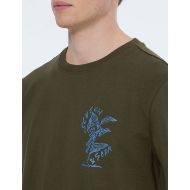 Снимка на SCOTCH&SODA MEN'S LEFT CHEST ARTWORK T-SHIRT IN DARK BEIGE