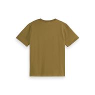 Снимка на SCOTCH&SODA WOMEN'S CHEST ARTWORK REGULAR T-SHIRT IN WASHED MILITARY