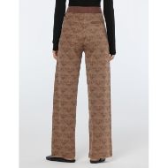 Снимка на SCOTCH&SODA WOMEN'S MONOGRAM JACQUARD KNITTED TROUSERS IN DESERT SAND