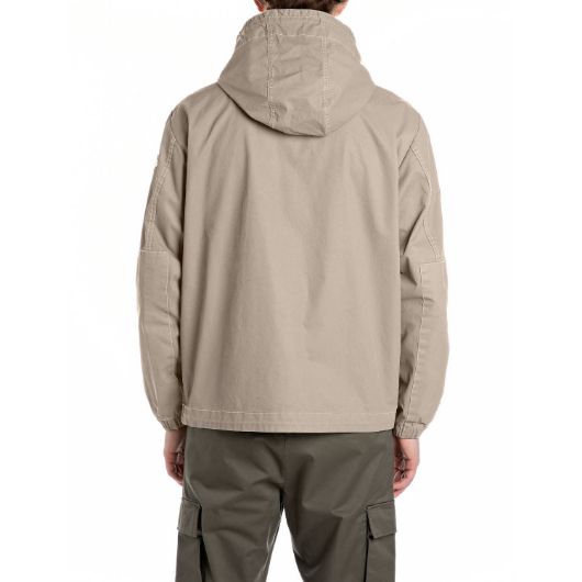 Снимка на REPLAY MEN'S HOODED JACKET IN COATED TWILL