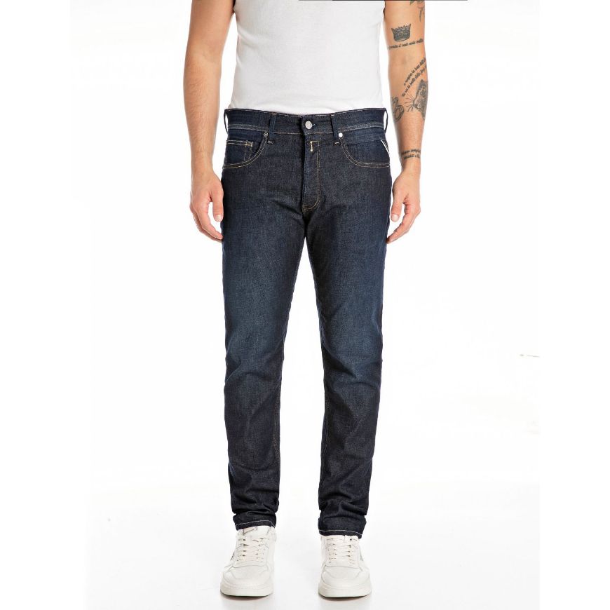 Снимка на REPLAY MEN'S WILLBI REGULAR-FIT JEANS IN 7 OZ STRETCH DENIM