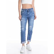 Снимка на REPLAY WOMEN'S MARTY BOY-FIT 573 ECO PLUS JEANS IN 10.5 OZ SUPER STRETCH DENIM