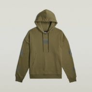 Снимка на G-STAR МЪЖКИ СУИТШЪРТ MULTI LOGO LOOSE HOODED SWEATER В ЗЕЛЕНО