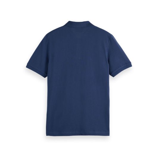 Снимка на SCOTCH&SODA MEN'S SEASONAL CORE - COTTON PIQUE REGULAR FIT POLO IN NAVY