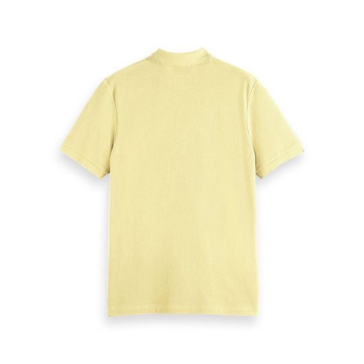 Снимка на SCOTCH&SODA MEN'S SEASONAL CORE - COTTON PIQUE REGULAR FIT POLO IN BRIGHT YELLOW