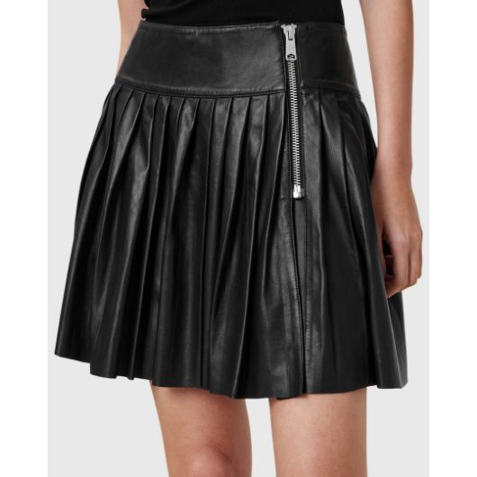 Снимка на ALLSAINTS ДАМСКА КОЖЕНА ПОЛА VENA LEA KILT