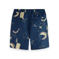 Снимка на SCOTCH&SODA MEN'S PRINTED LONG-LENGTH SWIMSHORT IN NAVY