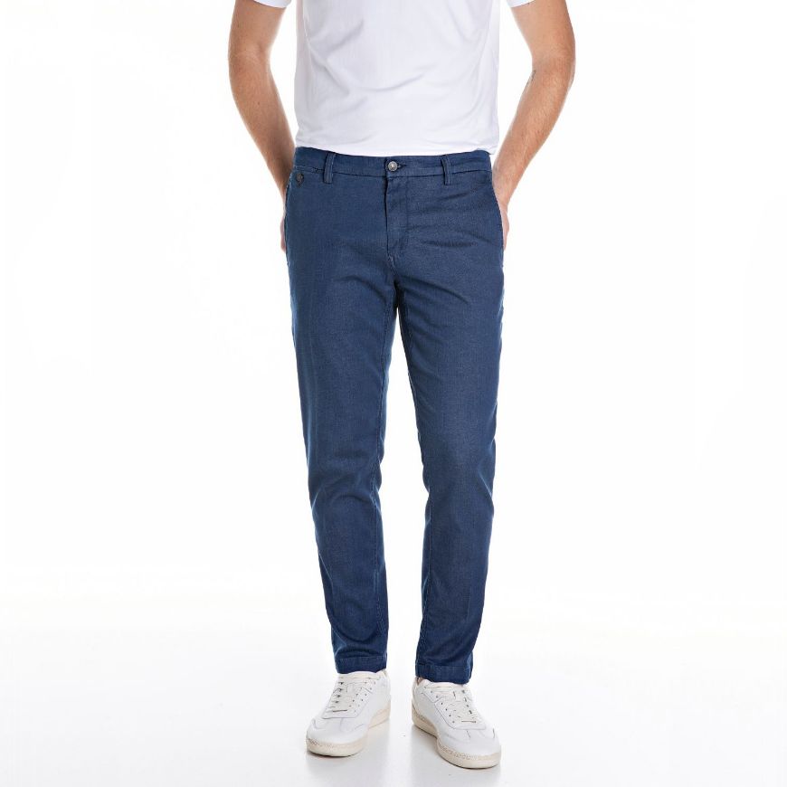 Снимка на REPLAY MEN'S BENNI REGULAR-FIT CHINOS IN SOFT STRETCH DENIM