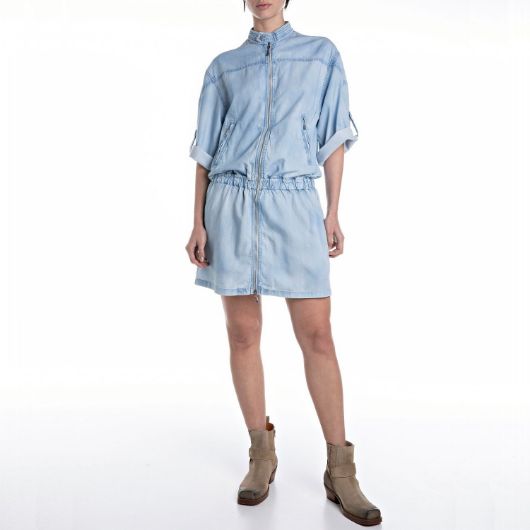 Снимка на REPLAY WOMEN'S MINI DENIM SHIRT DRESS