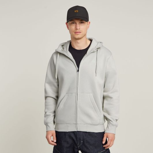 Снимка на G-STAR МЪЖКИ СУИТШЪРТ PREMIUM CORE HOODED ZIP SWEATER В СИВО