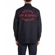 Снимка на REPLAY MEN'S REGULAR-FIT DENIM SHIRT WITH LETTERING