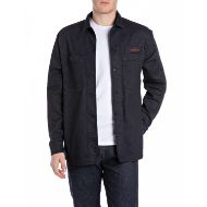 Снимка на REPLAY MEN'S REGULAR-FIT DENIM SHIRT WITH LETTERING