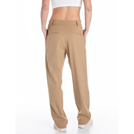 Снимка на REPLAY WOMEN'S COMFORT-FIT TROUSERS IN TWILL BLEND