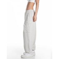 Снимка на REPLAY WOMEN'S WIDE-LEG JOGGERS IN COTTON FRENCH TERRY FLEECE