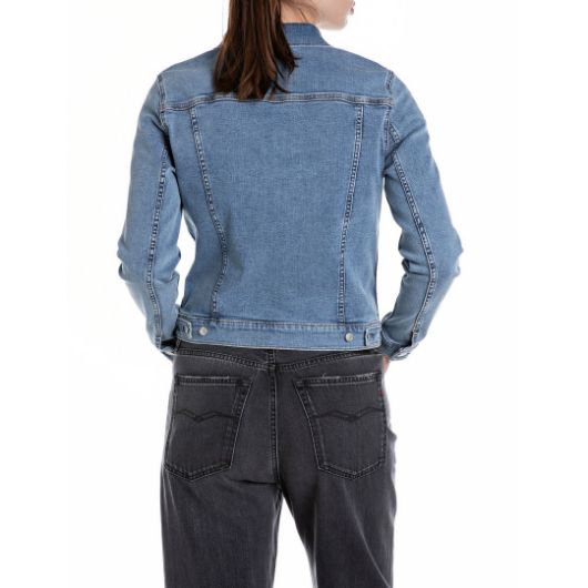 Снимка на REPLAY WOMEN'S DENIM JACKET IN 10 OZ POWER STRETCH DENIM