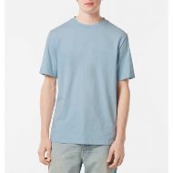 Снимка на SCOTCH&SODA MEN'S REGULAR FIT 3 CROSSES COTTON-LINEN T-SHIRT IN MEDIUM BLUE