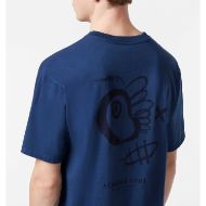 Снимка на SCOTCH&SODA MEN'S REGULAR FIT FRONT AND BACK ARTWORK T-SHIRT IN NAVY