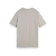 Снимка на SCOTCH&SODA MEN'S SEASONAL CORE - REGULAR FIT LOGO T-SHIRT IN LIGHT PASTEL GREY