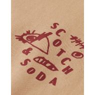 Снимка на SCOTCH&SODA MEN'S REGULAR FIT LEFT CHEST LOGO T-SHIRT IN LT PASTEL BROWN