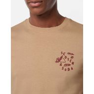 Снимка на SCOTCH&SODA MEN'S REGULAR FIT LEFT CHEST LOGO T-SHIRT IN LT PASTEL BROWN