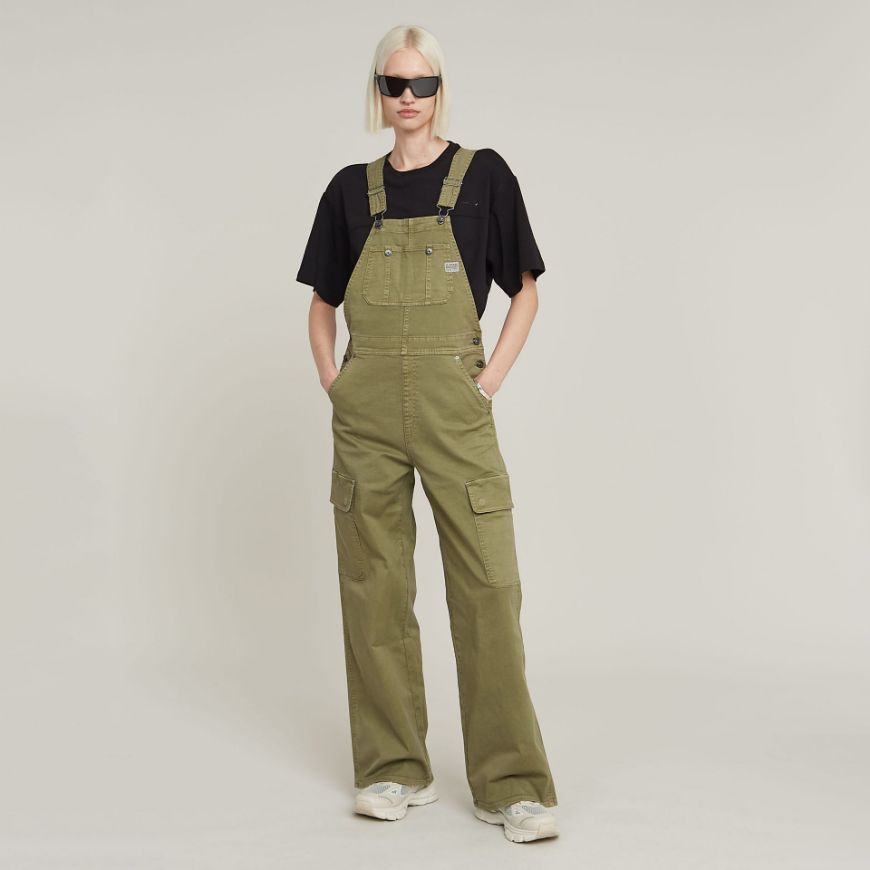 Снимка на G-STAR ДАМСКИ ГАЩЕРИЗОН STRAIGHT DUNGAREE В ЗЕЛЕНО