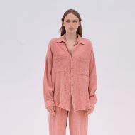 Снимка на DIRTY LAUNDRY ДАМСКА RELAXED РИЗА С ДЖОБОВЕ БЕЗ ПОДГЪВ В РОЗОВО 1