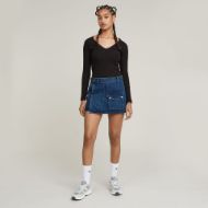 Снимка на G-STAR ДАМСКИ БЕРМУДИ MICRO DENIM SKORT В ТЪМНОСИНЬО