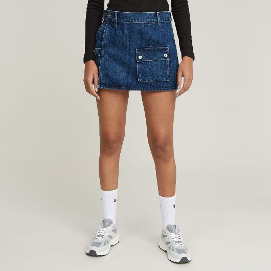 Снимка на G-STAR ДАМСКИ БЕРМУДИ MICRO DENIM SKORT В ТЪМНОСИНЬО