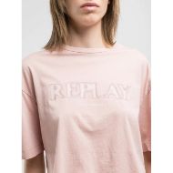 Снимка на REPLAY WOMEN'S BOXY JERSEY T-SHIRT WITH LOGO 3