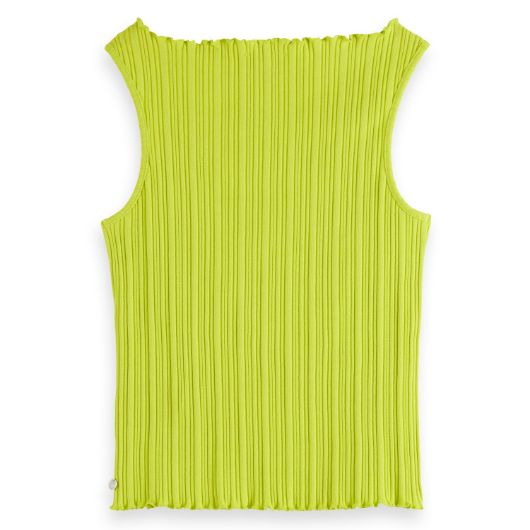 Снимка на SCOTCH&SODA WOMEN'S STRUCTURED RIB TANK IN CITRUS YELLOW