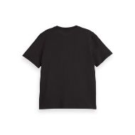 Снимка на SCOTCH&SODA WOMEN'S CHEST ARTWORK REGULAR FIT T-SHIRT IN BLACK 2