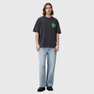 Picture of ALLSAINTS MEN'S DISTORTION SHORT SLEEVE CREW IN WASHED BLACK 1