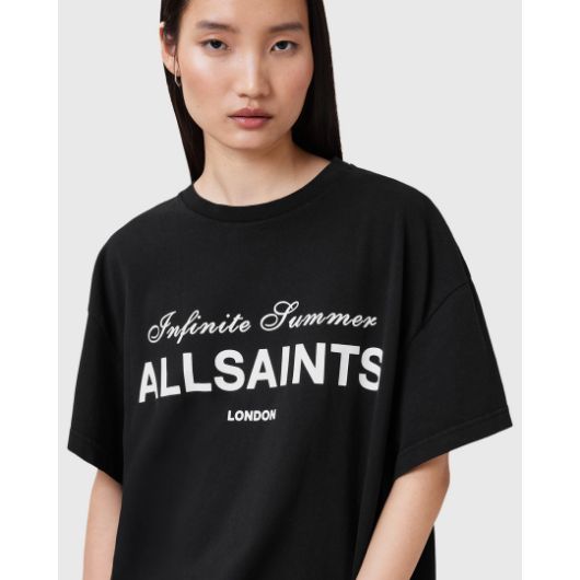 Picture of ALLSAINTS WOMEN'S AVRI T-SHIRT IN BLACK 3