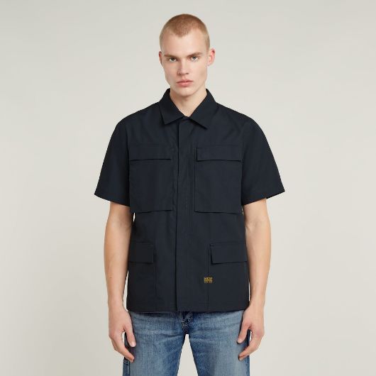 Picture of G-STAR MEN'S R-3N SLIM OVERSHIRT IN BLUE 1