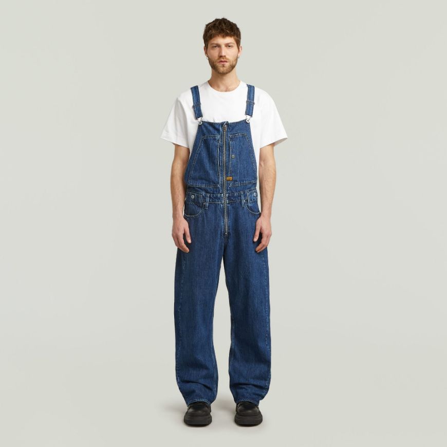 Picture of G-STAR MEN'S DENIM DUNGAREE 3D LOOSE IN BLUE