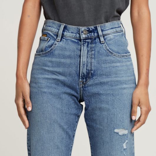 Picture of G-STAR WOMEN'S VIKTORIA HIGH STRAIGHT JEANS IN BLUE 3