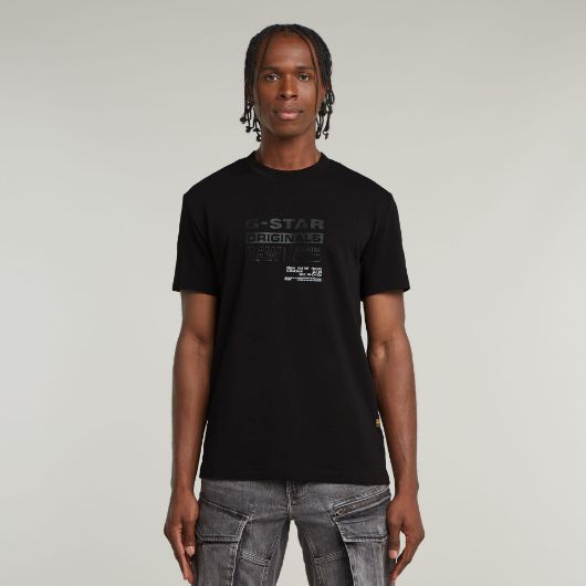 Picture of G-STAR MEN'S ORIGINALS T-SHIRT IN BLACK 1