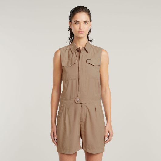 Снимка на G-STAR ДАМСКИ ГАЩЕРИЗОН SUMMER PLAYSUIT В БЕЖОВО 1