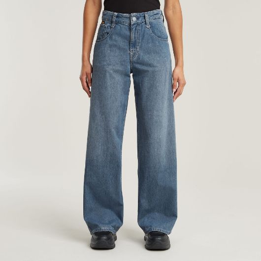Picture of G-STAR WOMEN'S SKATER HIGH LOOSE JEANS IN BLUE 1