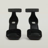 Picture of G-STAR WOMEN'S DARCY SUEDE SANDAL HEELS IN BLACK 3