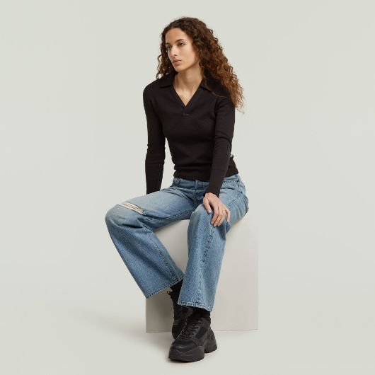 Picture of G-STAR WOMEN'S BOWEY 3D BOYFRIEND JEANS IN BLUE 3