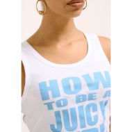 Picture of JUICY COUTURE WOMEN'S WHITE HOW TO BE A JUICY GIRL TOP 4