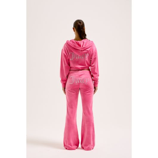 Picture of JUICY COUTURE WOMEN'S HOT PINK CHRISTINE LOW RISE TRACK PANT 2