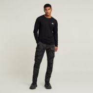 Picture of G-STAR MEN'S ROVIC 3D TAPERED PANTS IN ASFALT/BLACK AO 7