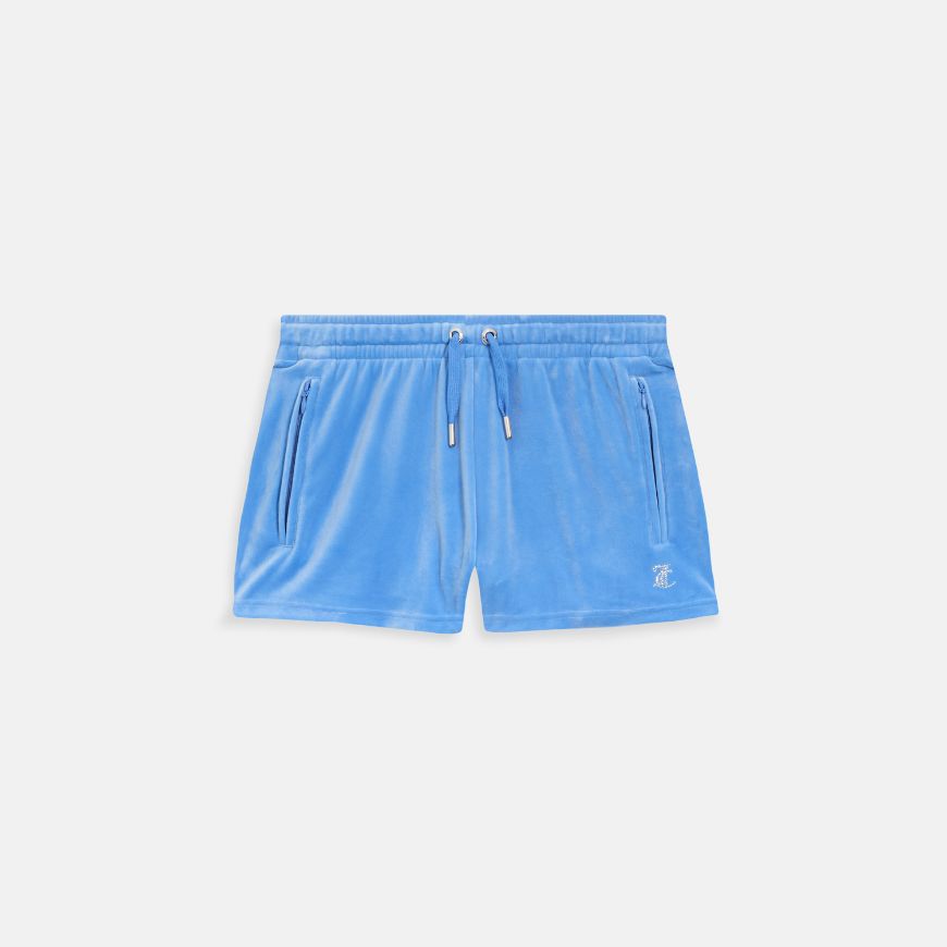 Picture of JUICY COUTURE WOMEN'S WASHED REGATTA LIGHTWEIGHT VELOUR TAMIA SHORTS