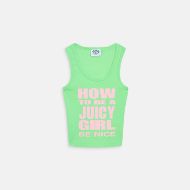 Picture of JUICY COUTURE WOMEN'S SUMMER GREEN HOW TO BE A JUICY GIRL TOP 1