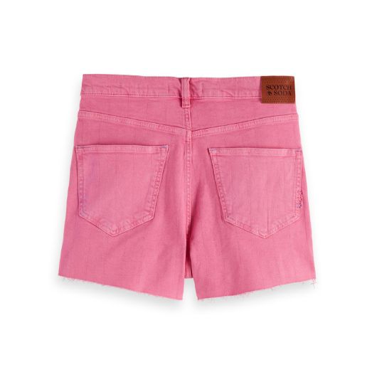 Снимка на SCOTCH&SODA WOMEN'S THE RAY CUT OFF DENIM SHORT — GARMENT DYED COLOURS IN COTTON CANDY 2