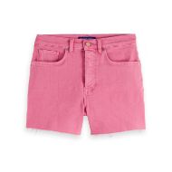 Снимка на SCOTCH&SODA WOMEN'S THE RAY CUT OFF DENIM SHORT — GARMENT DYED COLOURS IN COTTON CANDY 1