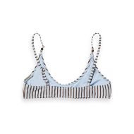 Снимка на SCOTCH&SODA WOMEN'S TEXTURED STRIPE BIKINI TOP IN COLD BREW 2