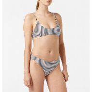 Снимка на SCOTCH&SODA WOMEN'S TEXTURED STRIPE BIKINI TOP IN COLD BREW 6